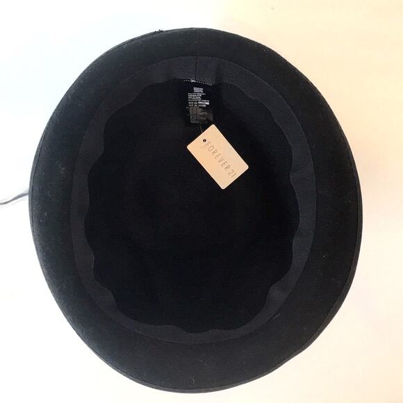 Hat black Boho style. Felt.One size. New with tag. - Picture 4 of 5
